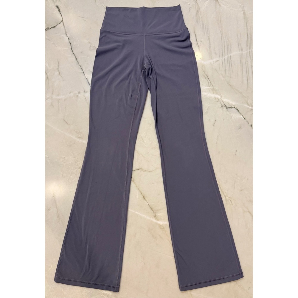 Athleta‎ Transcend Slim Pant Purple High Rise Yoga Flare Leggings Sm 28.5 Inseam